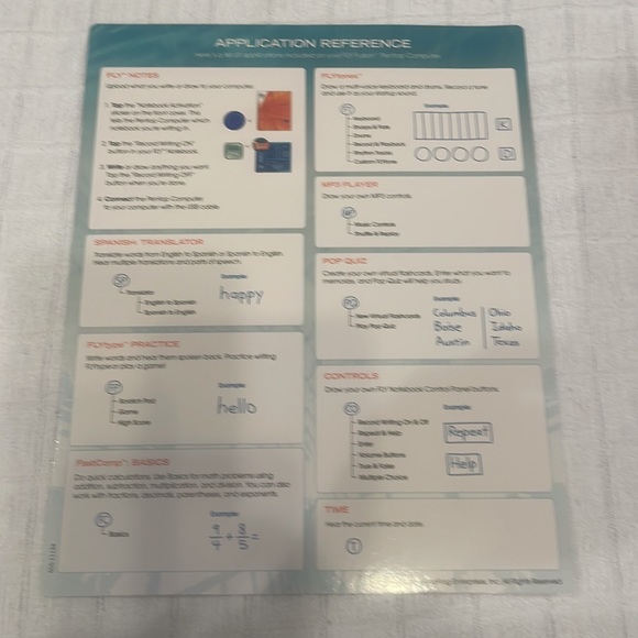 Leap frog computer bundle fly fusion high speed homework electronic learning - Picture 14 of 16